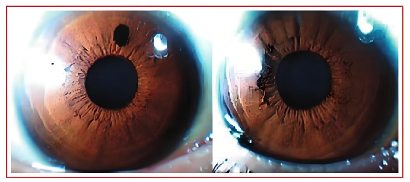 A session ofiridology